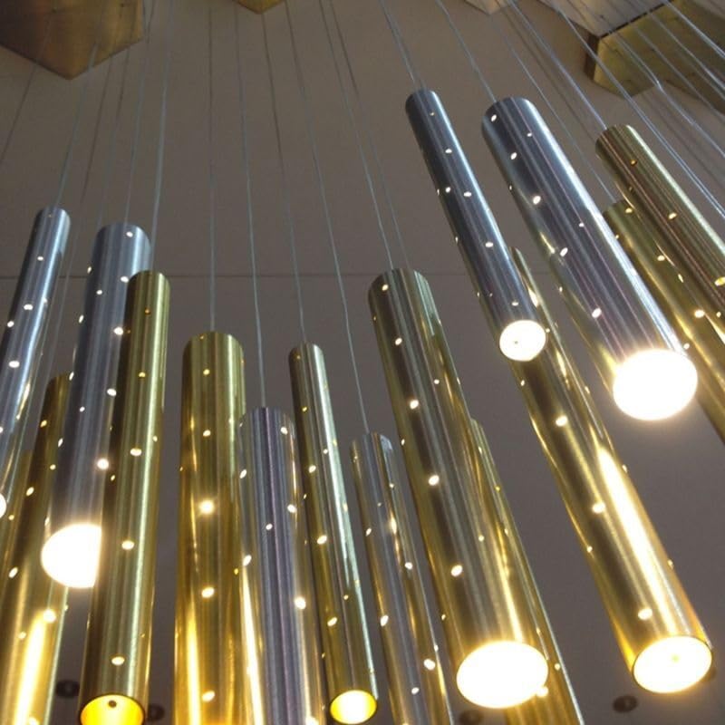 Genérico Lámpara de techo, Lámpara LED de iluminación for comedor, candelabro Combinable nórdico moderno, for decoración del hogar y sala estar(Warm White,24 tubes)