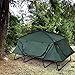 Tangkula Tent Cot Folding Waterproof 2 Person Hiking Elevated Camping Tent with Carry Bag