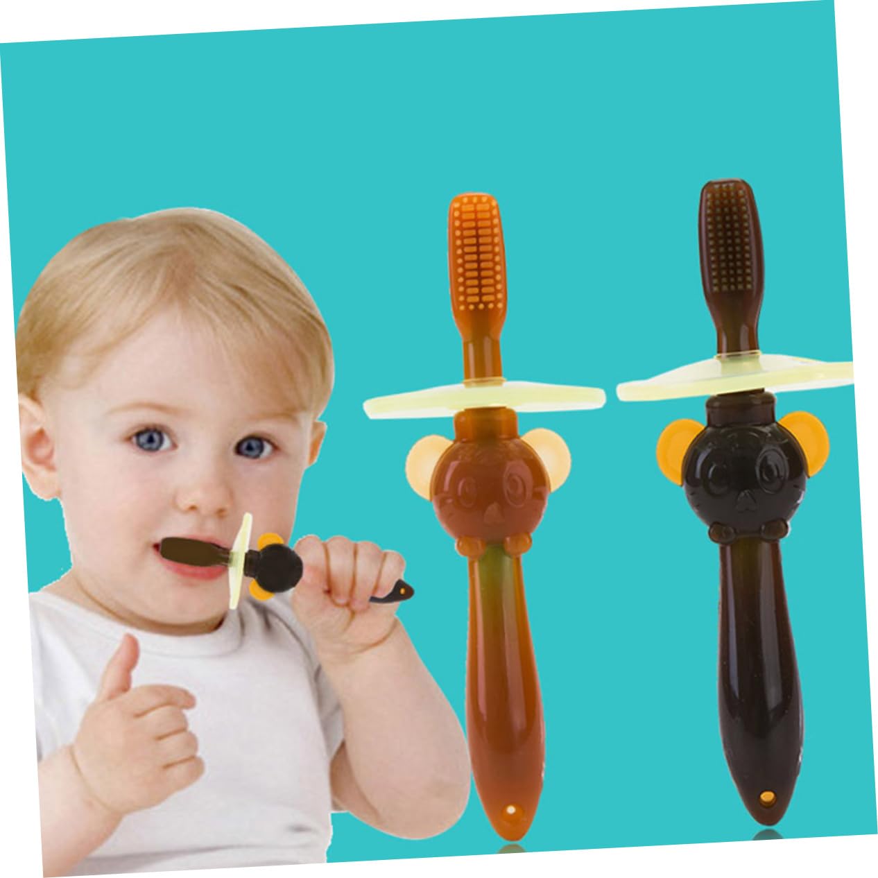 minkissy 3 Set Spazzolino Da Per Ragazzi E Ragazze Spazzolino Da Per Bambini Setole Morbide Strumento Per La Orale in 2 Pezzi * 3