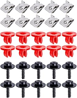 10 Sets Engine Splash Shield Guard Undertray Cover Screws Bolt Nut Clip Kit, Screws Bolt Nut Clip Kit Fit for Ford Focus Fusion Escape Explorer C-Max Transit Connect Lincoln MKC