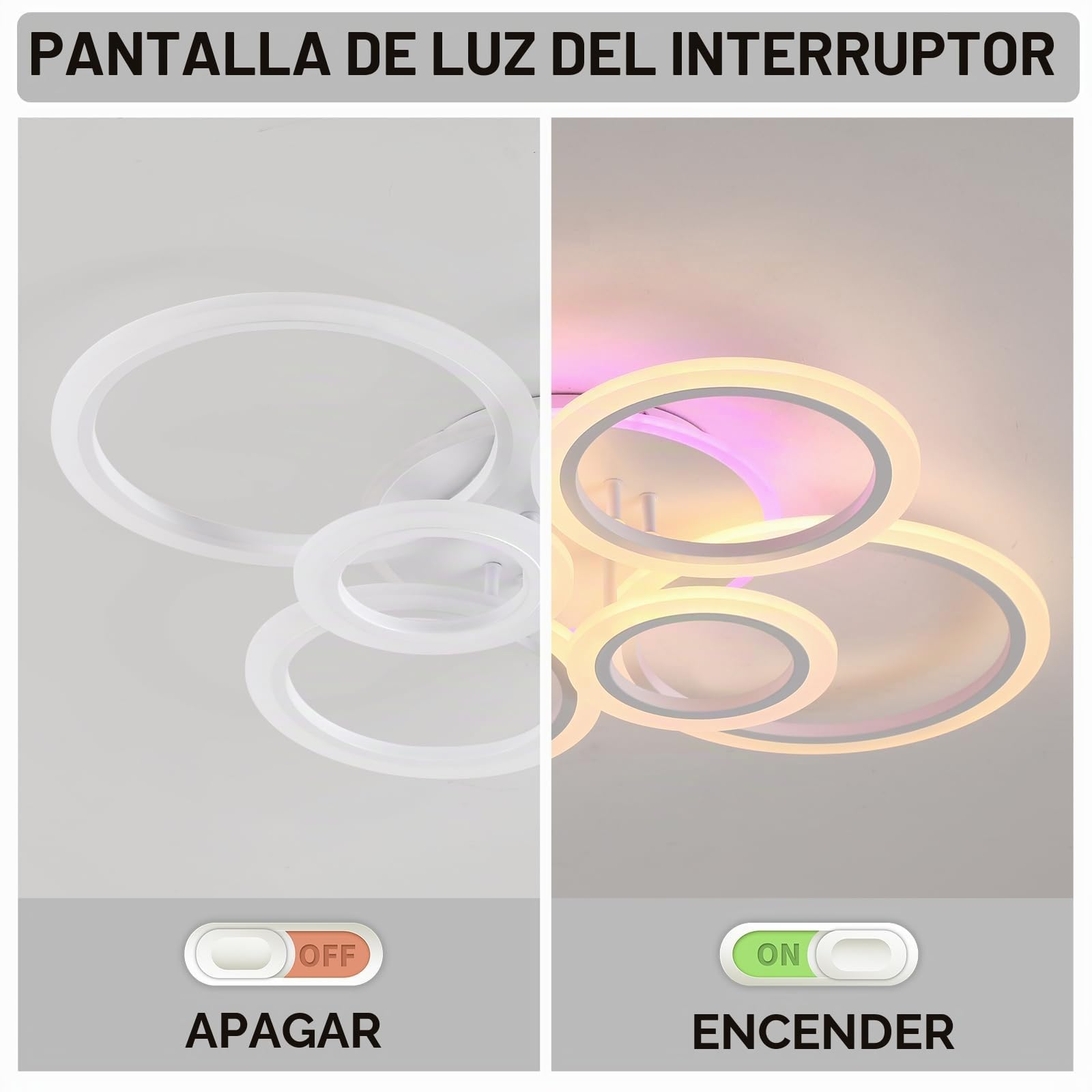 plafón redonda,70W plafon techo interior,plafon led techo blanco control remoto,luz led lampara techo modernos,lamparas de techo salon para comedor,dormitorio,cocina,3000K-6000k