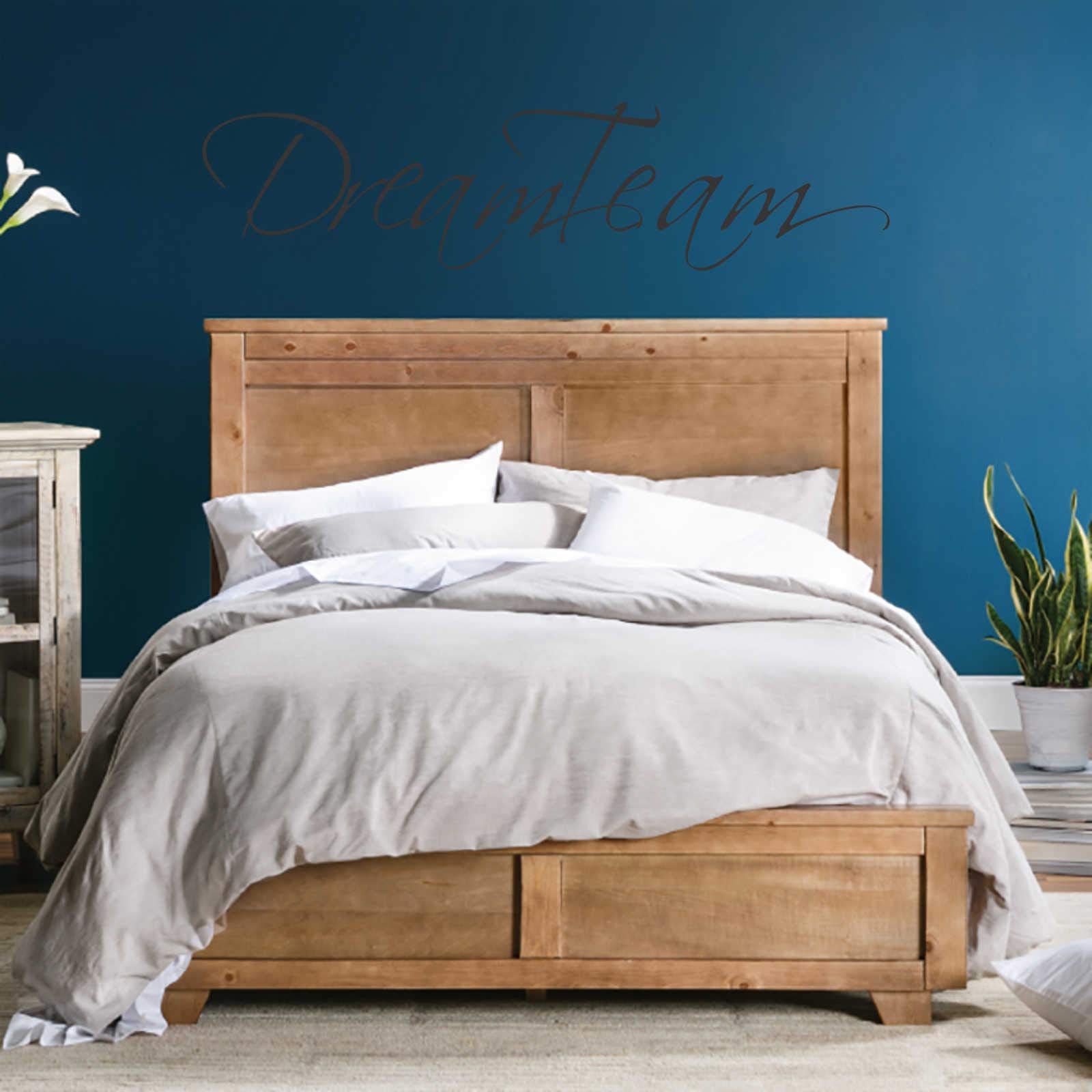 INDIGOS UG - Decalcomanie da muro - adesivi da parete - Murale - "Dreamteam", 180 x 43 cm - Nero - Decorazione per soggiorno, camera dei bambini, ufficio, scuola