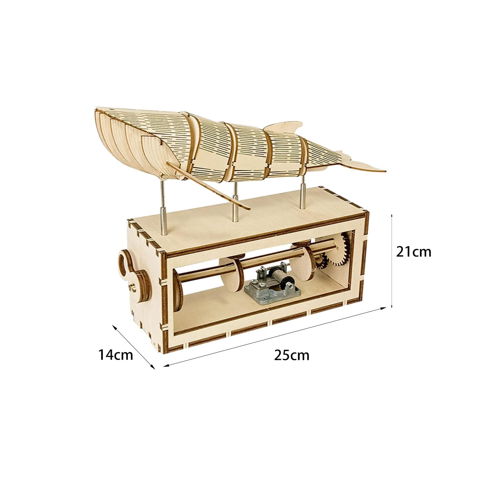Caja de Música de Rompecabezas de Madera 3D Hecha a Mano con Mecanismo Musical, Manualidades para
