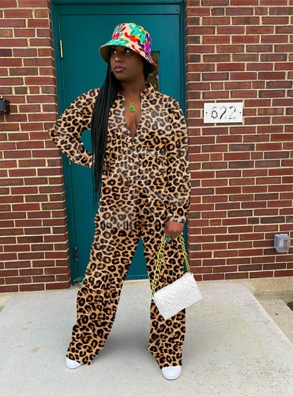 kaimimei Casual 2 Piece Outfit for Women - Linen Long Sleeve Button Down Shirt + Flare Pleated Wide Leg Pants Sets Streetwear - Image 4