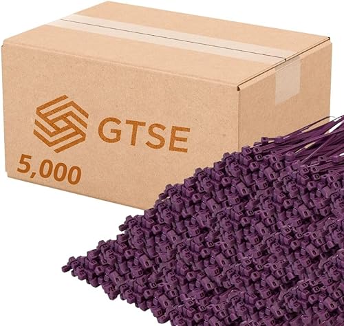 Miniatura 138 de GTSE - Paquete de 100 bridas con cremallera de 20.3 cm, color plateado/gris, 8.06 kg de resistencia, bridas de nailon grises resistentes a los rayos