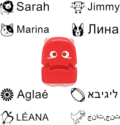 Miniatura 9 de Ogelz Sello de nombre para ropa de niños el sello de nombre personalizado etiqueta de etiqueta para ropa preescolar guardería hogar lavadora