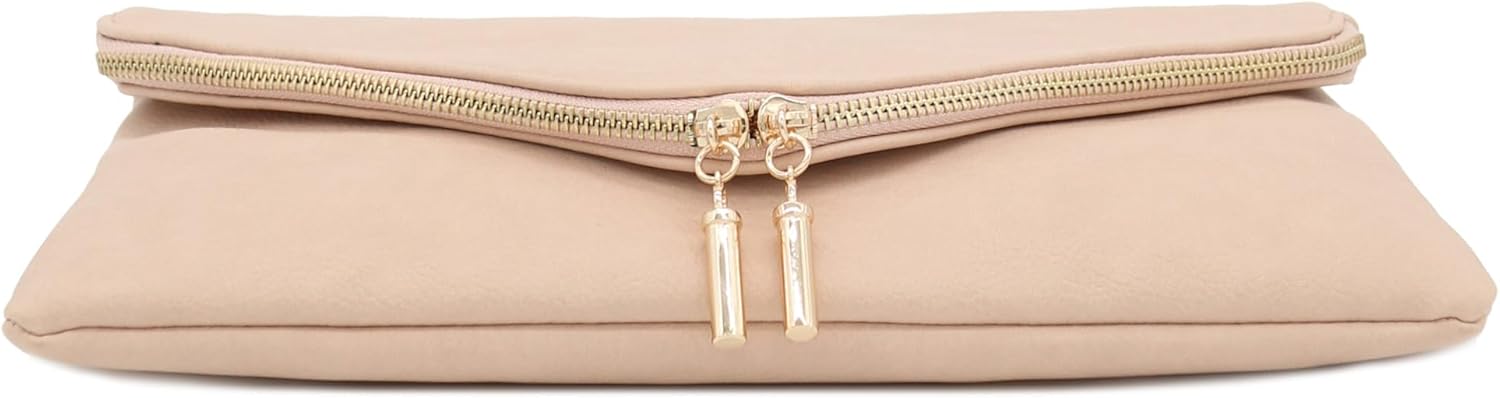 FashionPuzzle Oversized Envelope Clutch Evening Bag with Chain Strap - Image 4