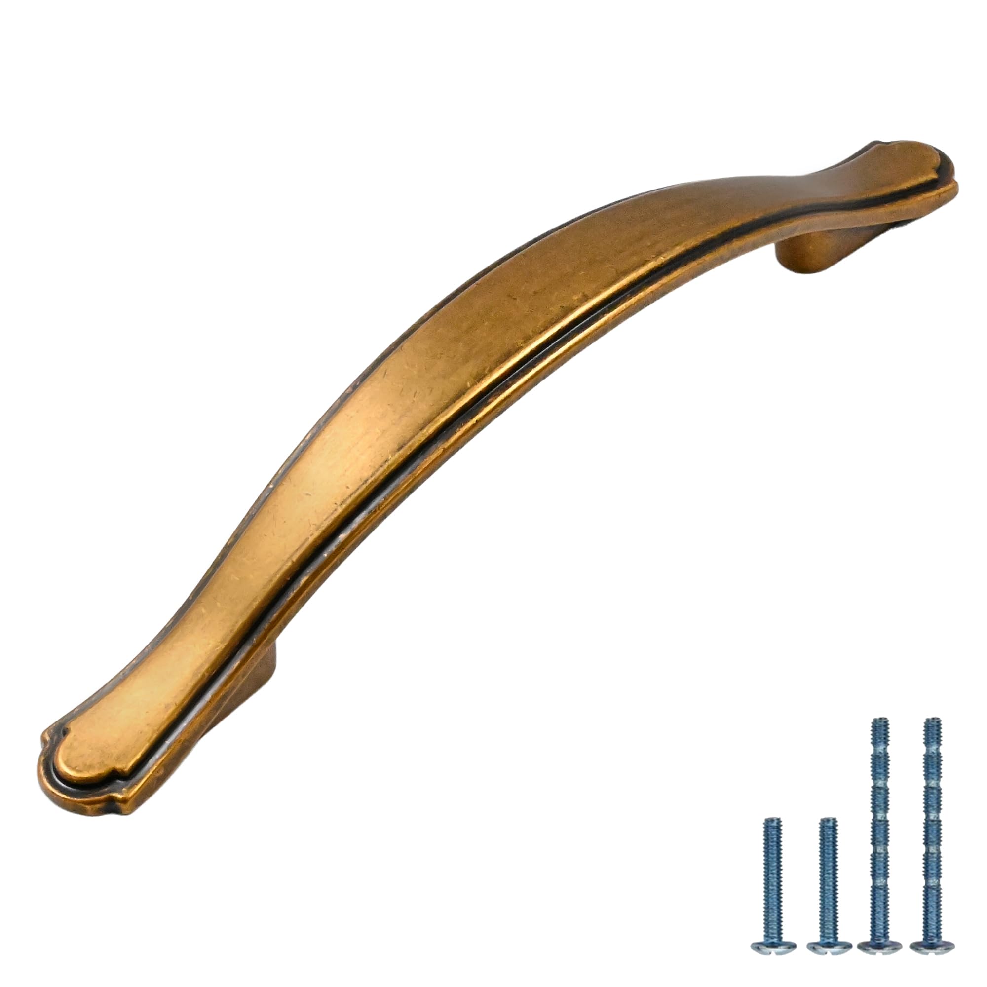 AOOTOCH 10 Pack Antique Brass Cabinet Pulls 3.75 Inch Kitchen
