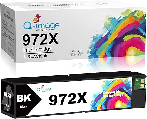 Q-image Cartucho de tinta compatible para impresoras HP 972X 972A 972 de alto rendimiento para Color PageWide Pro 477dw 477dn 577dw 452dw 452dn 577z