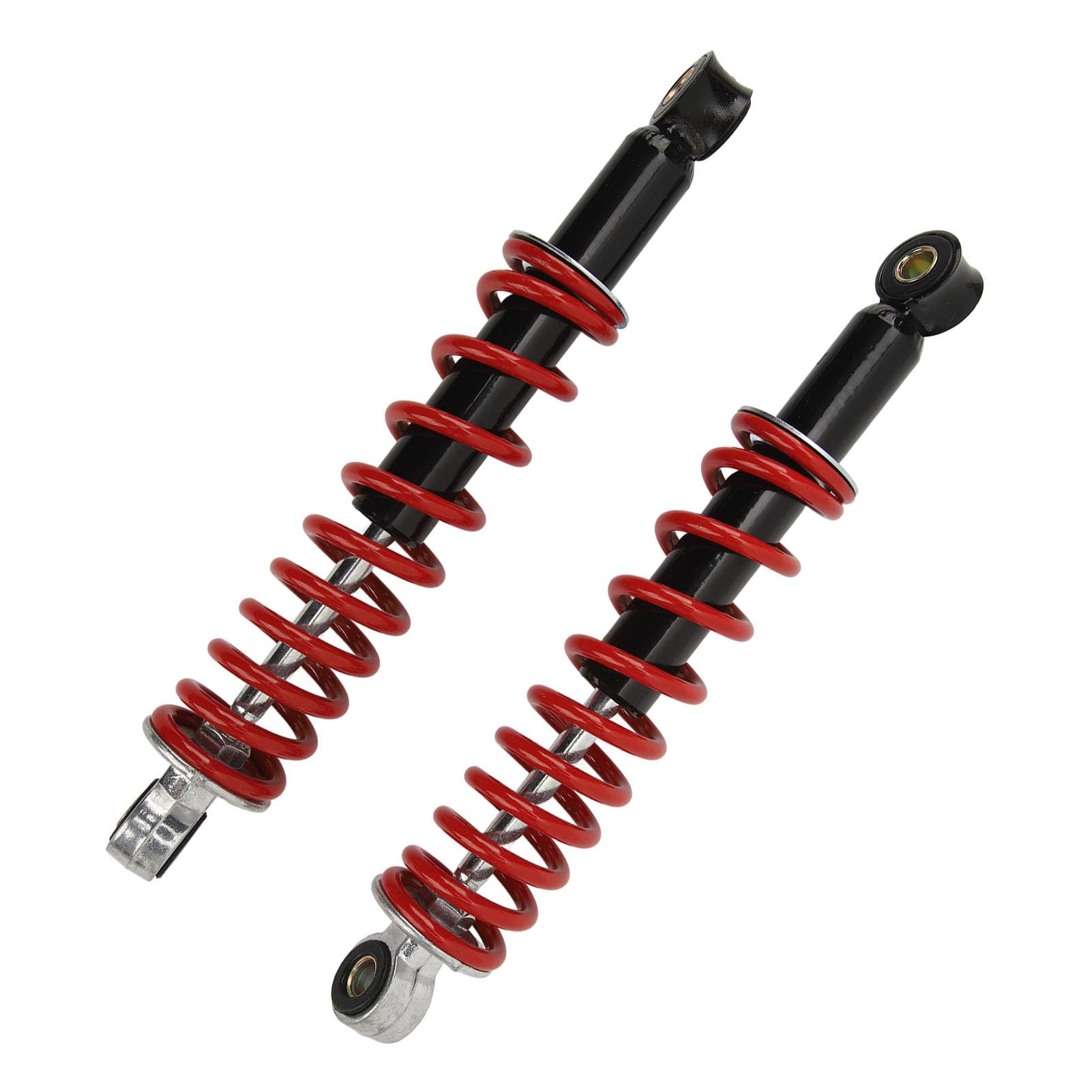 Amortiguador de Motocicleta de 2 Uds, 270mm 10mm Agujero Suspensión de Amortiguación, Amortiguador de Resorte para Dirt Pit Bike ATV Go Kart de 50cc a 125cc