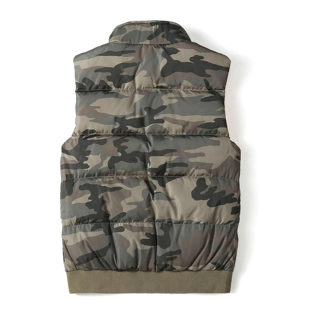 Vogrtcc Chaleco De Plumón Ligero Y Esponjoso Para Hombre Chaquetas De Plumón Con Cremallera Sin Mangas De Invierno