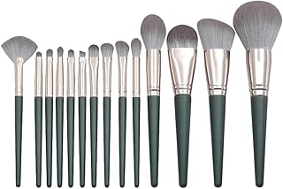 14pcs Makeup Brush Kit with Wooden Handles, G...