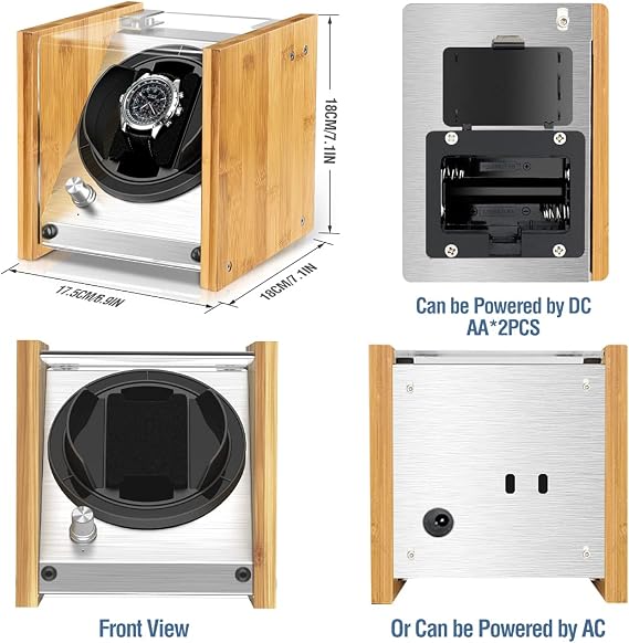 Bamboo Watch Winder Double & Bamboo Watch Winder Single