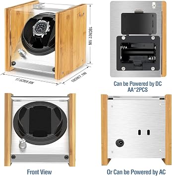 Bamboo Watch Winder Double & Bamboo Watch Winder Single