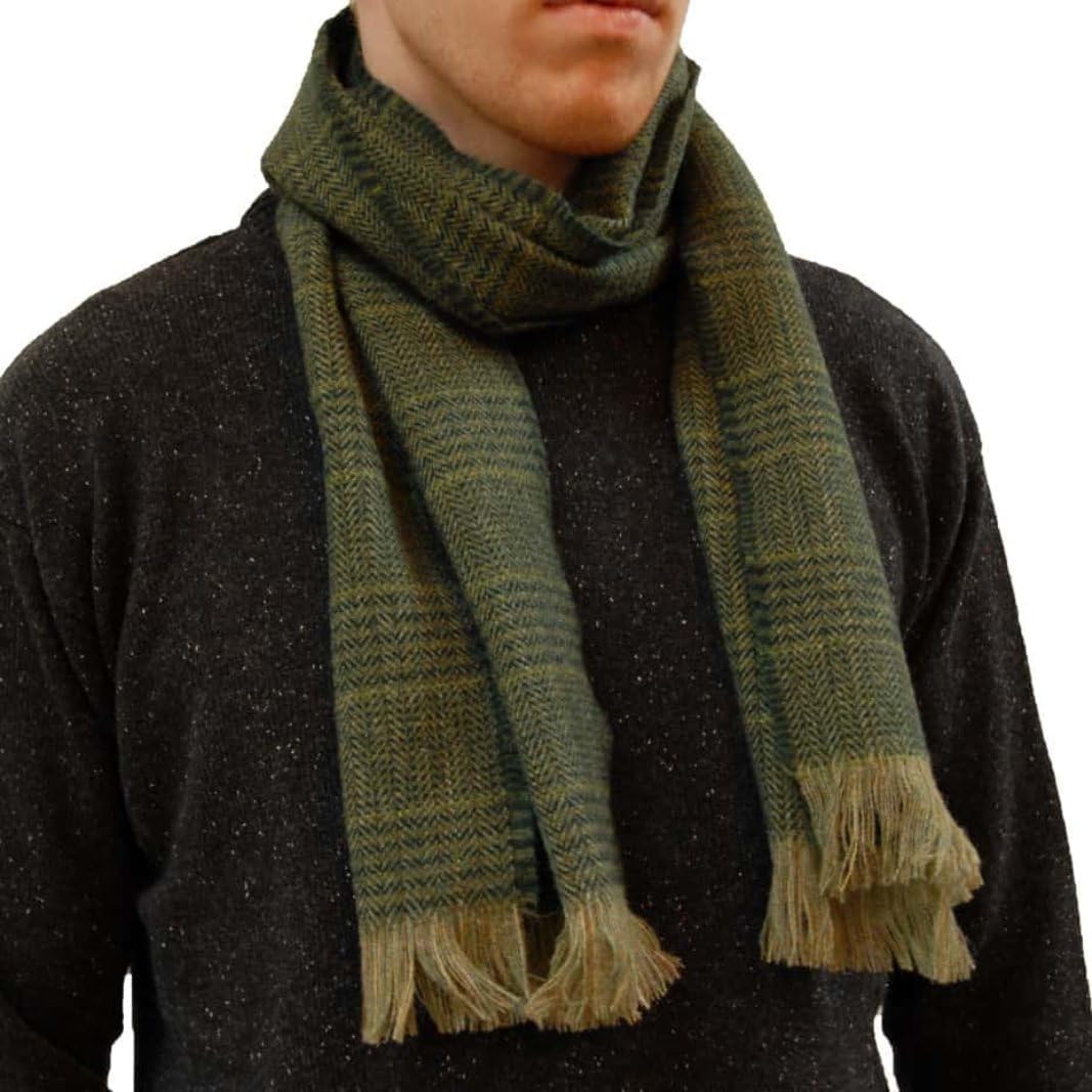 Kerry Woollen Mills Irish Wool Herringbone Fringed Killarney Scarf, Made in Ireland 100% Wool - Image 3