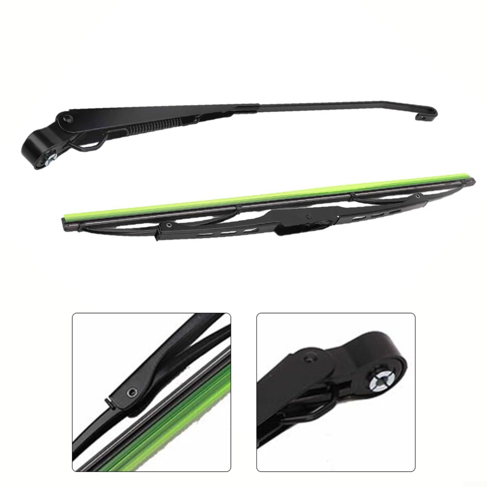 Set di tergicristalli da 400 mm, 12 V e spazzole tergicristallo, per trattore, barca, camper