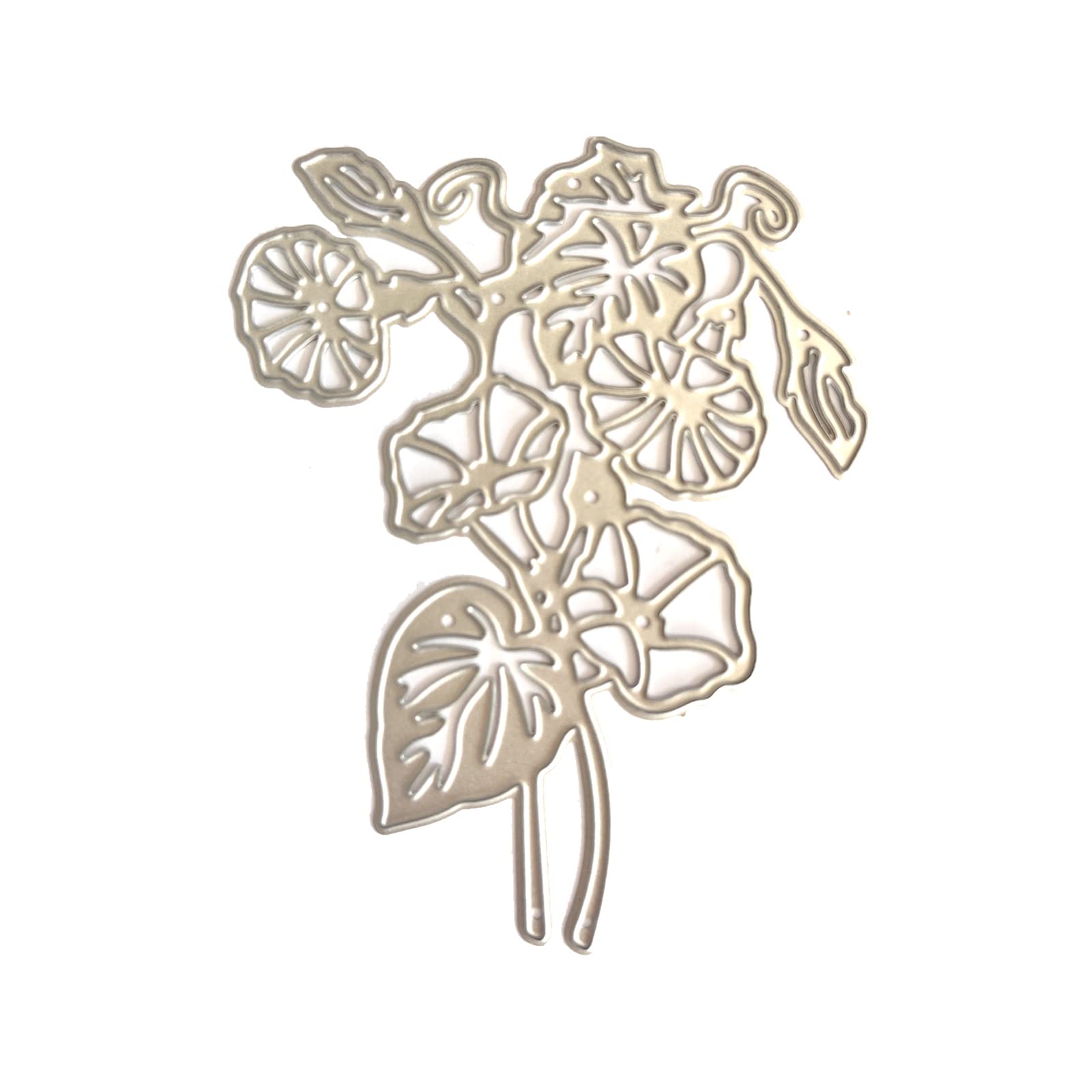 HZBB 1Set Morning Glory Metal Cutting Dies Stamps Template Mold Stencils for Embossing Scrapbooking Decoration Cutting Dies for Cards
