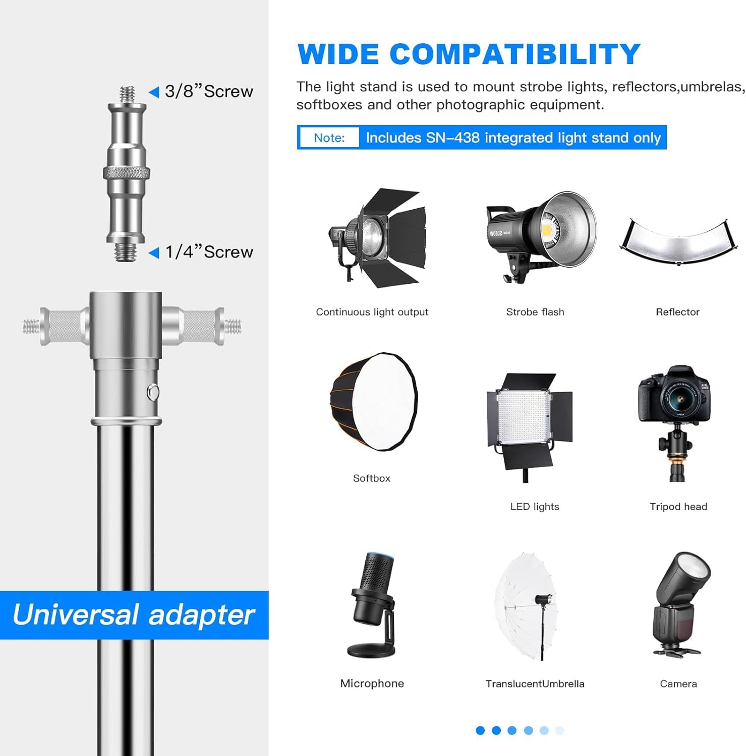 Soonpho 13.2ft/400cm Fotografía Soporte de luz Heavy Duty Soporte de Luz de Heavy Duty 207cm Boom Brazo y Saco de Arena,aleación de Heavy Duty Giratorio Soporte de luz para Softbox,reflectores,fotogra