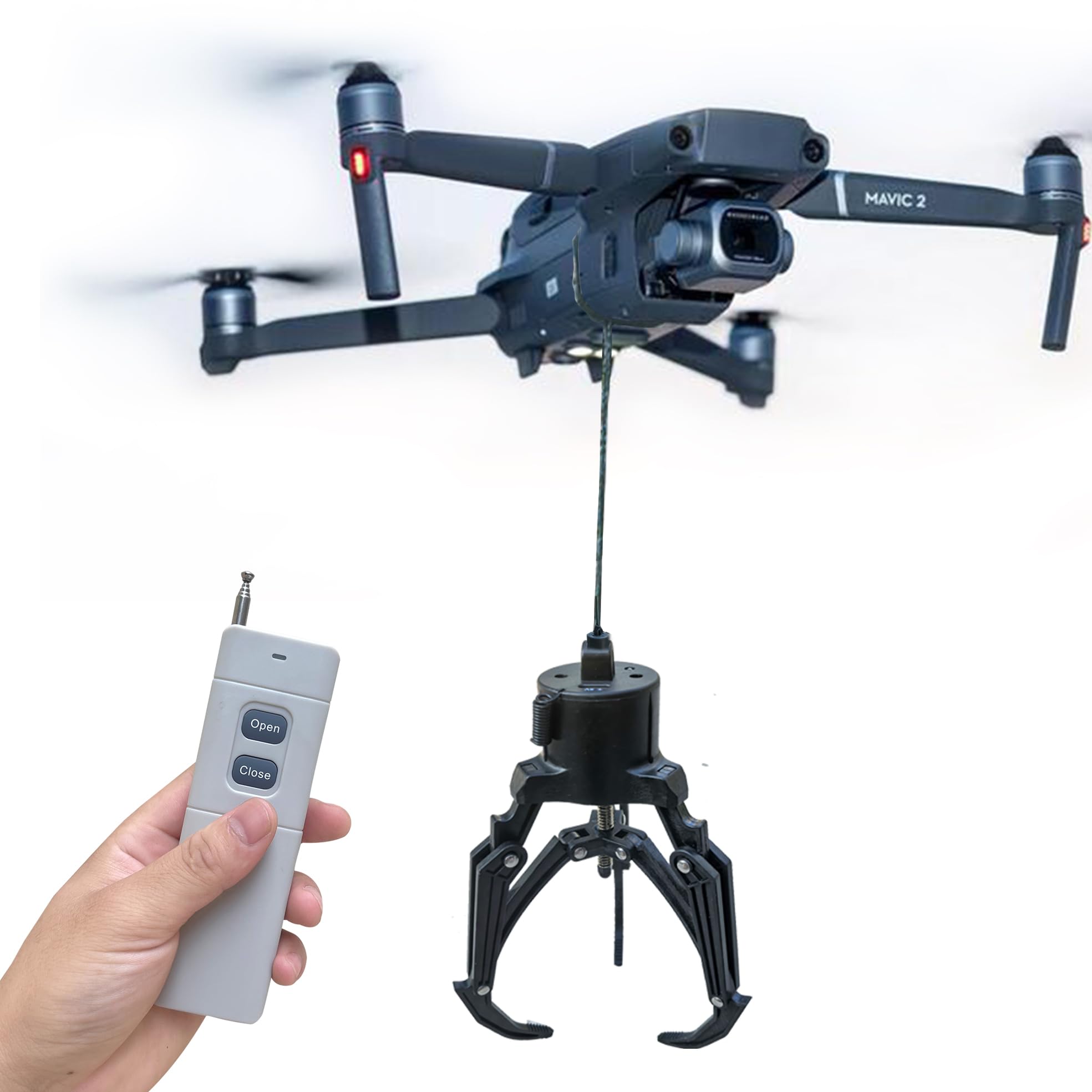 Garra mecánica universal para dron Airdrop - Dispositivo de liberación de carga útil para DJI Mini4/Mini3/Mini2/Air3/Air2/Air2S/Mavic Series