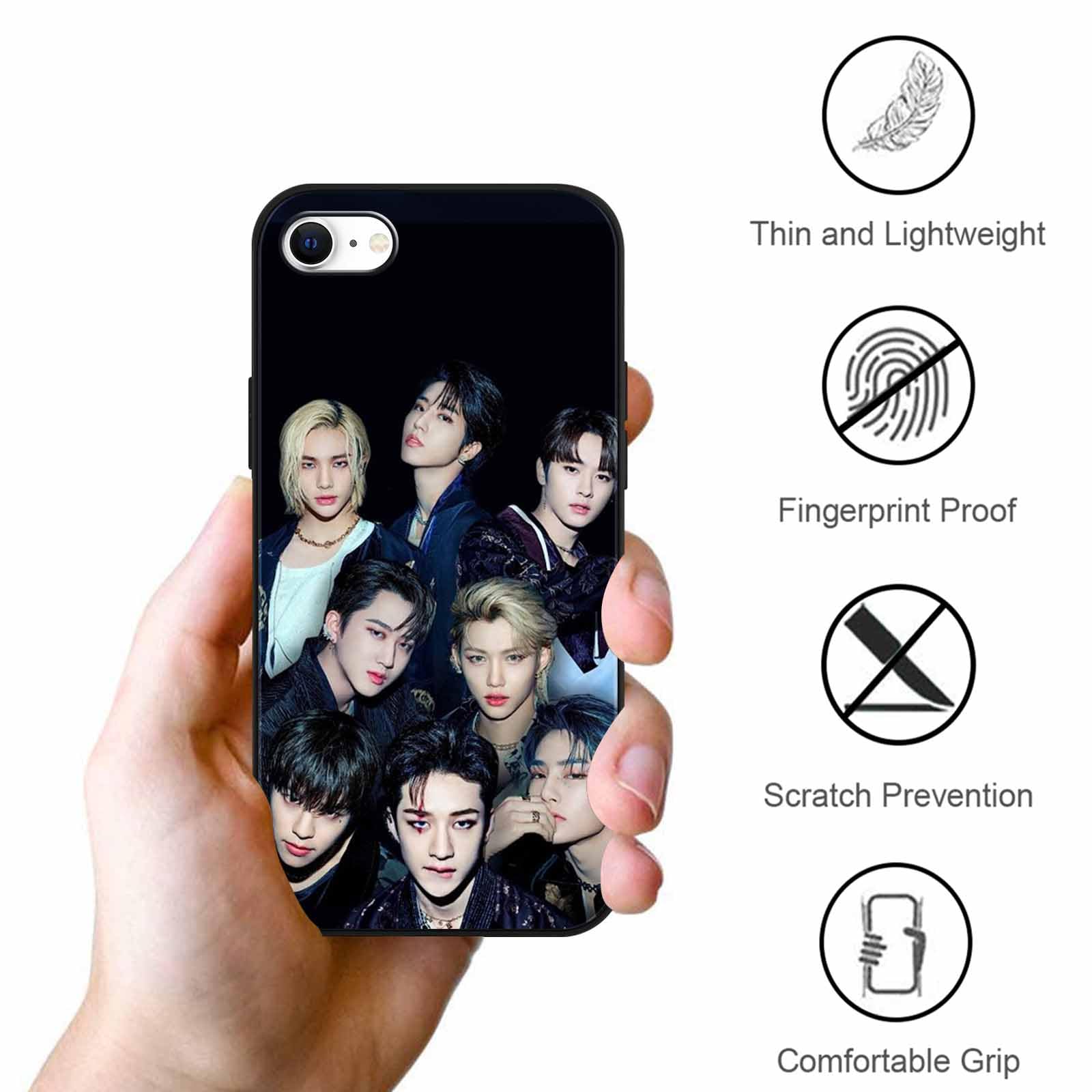 2 Custodie Per IPhone 8/7/SE 2022/2020 Con Design Kpop Stray Kids Skzoo - Cover Morbida In TPU Silicone, Regalo Per Fans - 2