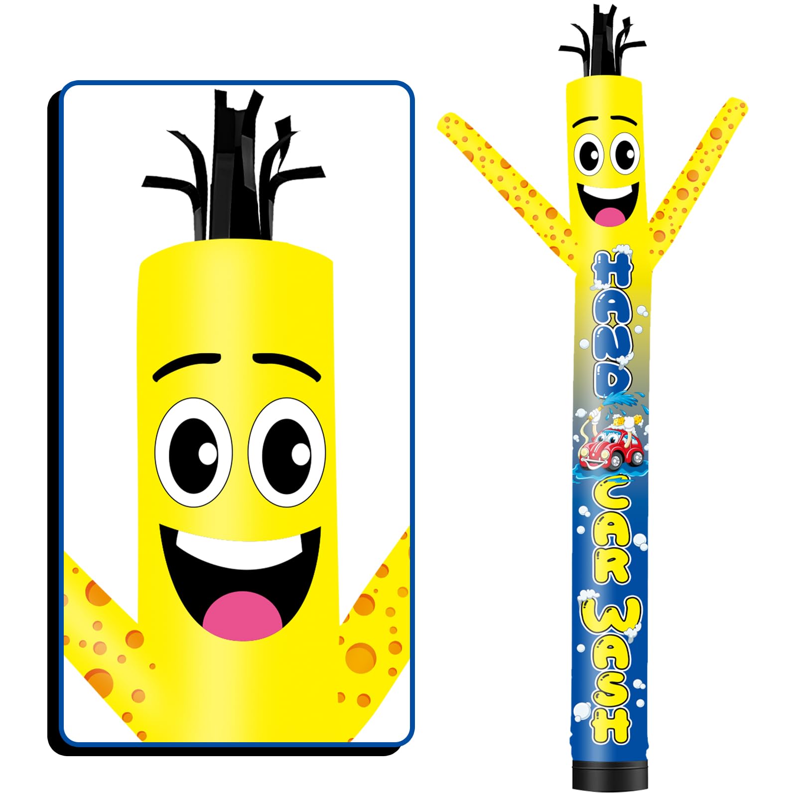 Produktbild von FSFLAG Aufblasbarer Schlauchmann 4,5 M – Wacky Air Dancer, Ø 45,7 Cm, Beidseitig Bedruckt, Für Werbung Und Events
