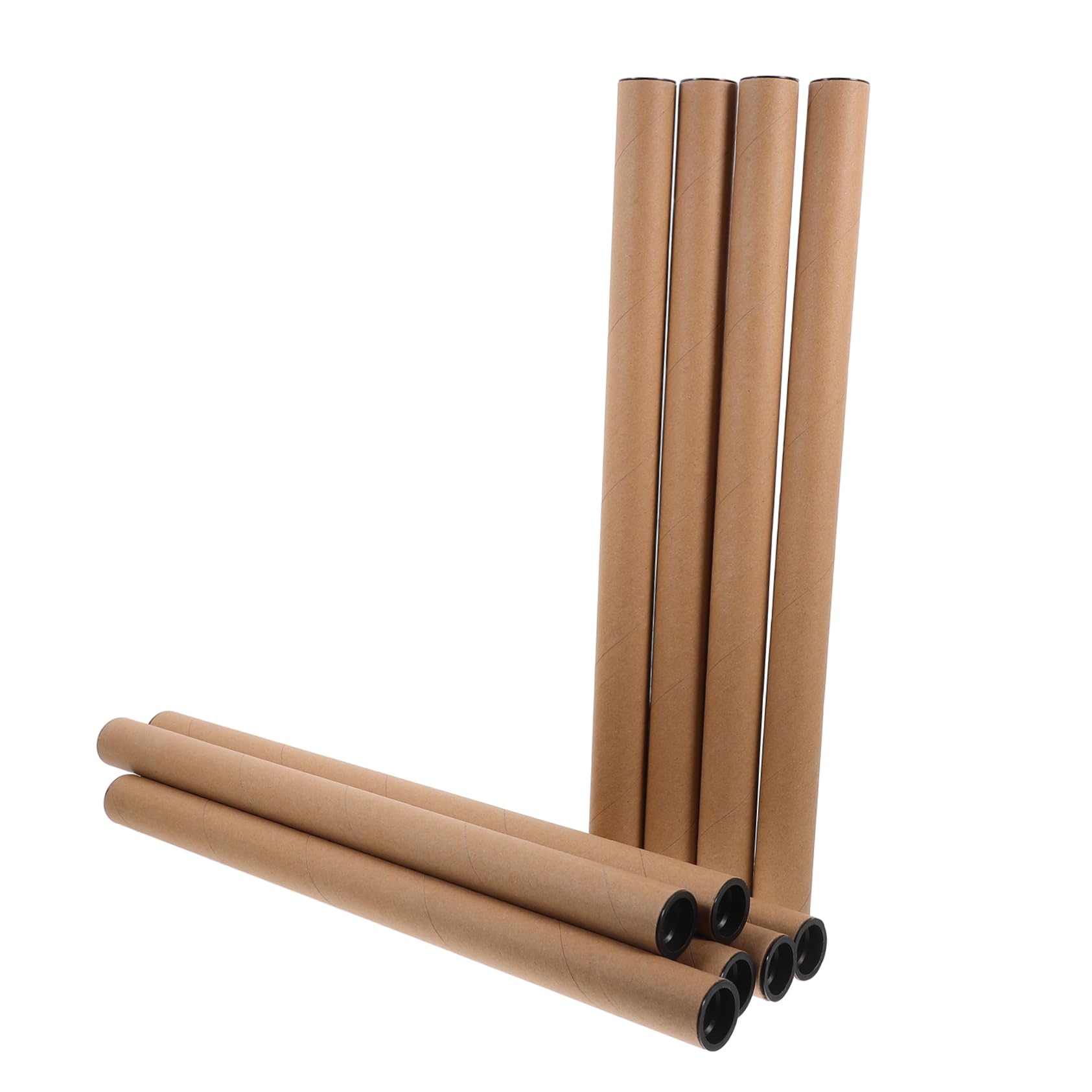 SHINEOFI 30piezas Tubo De Cartón Kraft Para Almacenamiento y Transporte De Pósters y De Resistente y Práctico Para y