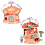 Disney Store Official Princess Micro Toy Set – Aladdin – Set Includes Micro Figures of Jasmine, Aladdin, Genie, Abu, & Their Palace – Portable Playset – Perfect for Fans of Disney Princesses