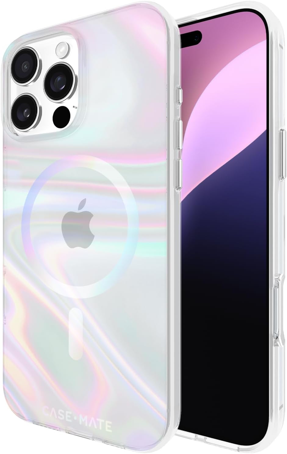 Soap Bubble Case w/Magsafe for Apple iPhone 16 Pro Max 6.9" 2024| 12-Ft Drop Protection w/Anti-Scratch Anti Yellowing Coating, Raised Edges, Fashion Case, Wireless Charging - Iridiscent