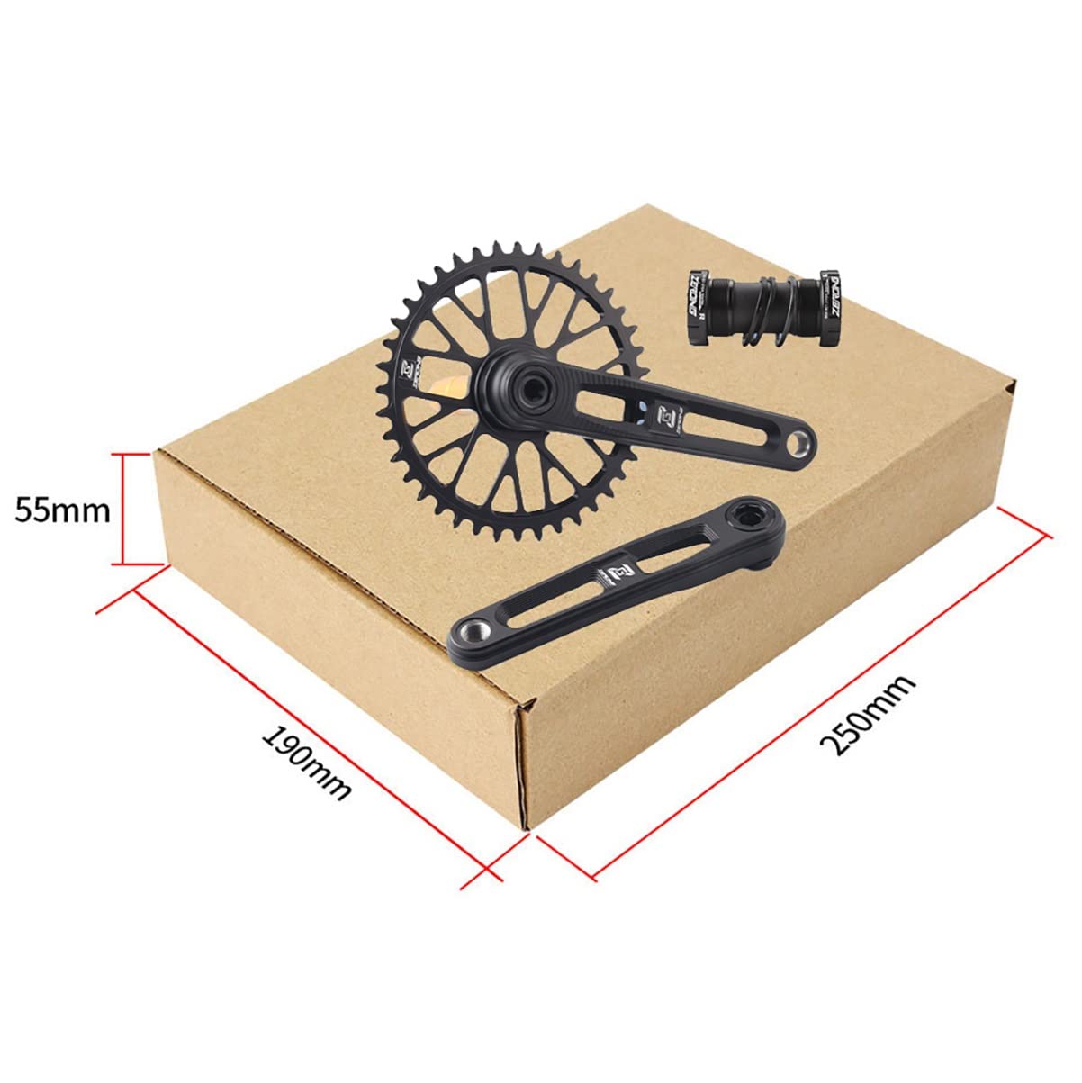 Amazon.co.jp: 165/170/175mm ロードバイク用クランクセット 40T/42T