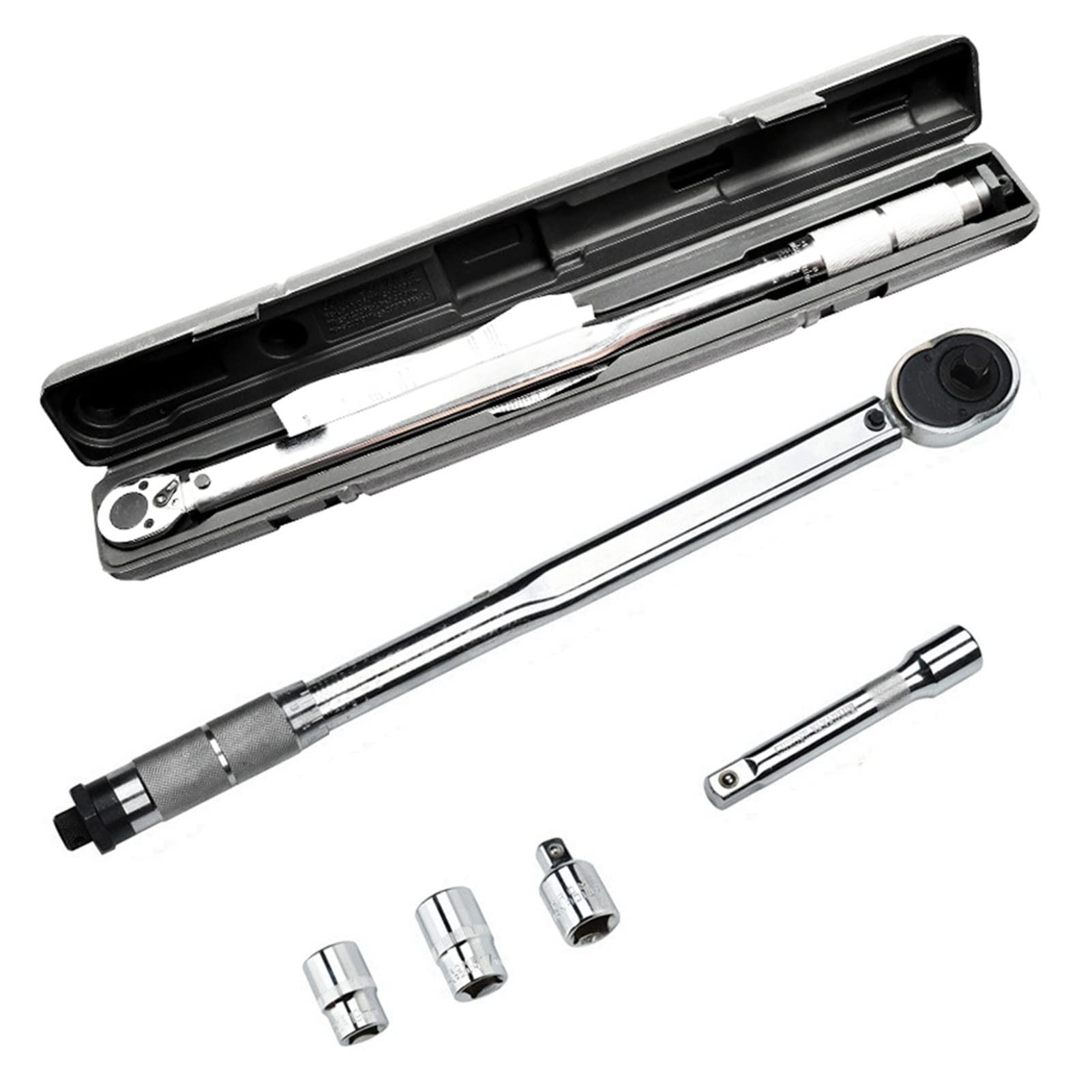 Klucz dynamometryczny, 1/2 Kwadratowy wyrwanie momentu obrotowego Drive Two W drodze do dokładnego mechanizmu klucz narzędzia ręcznego spanner Meter moment obrotowy Preset Ratche(28-210Nm 5pcs)
