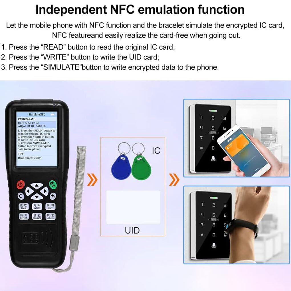 Lecteur-graveur de Cartes/RFID, Lecteur-graveur,X100+10 UID