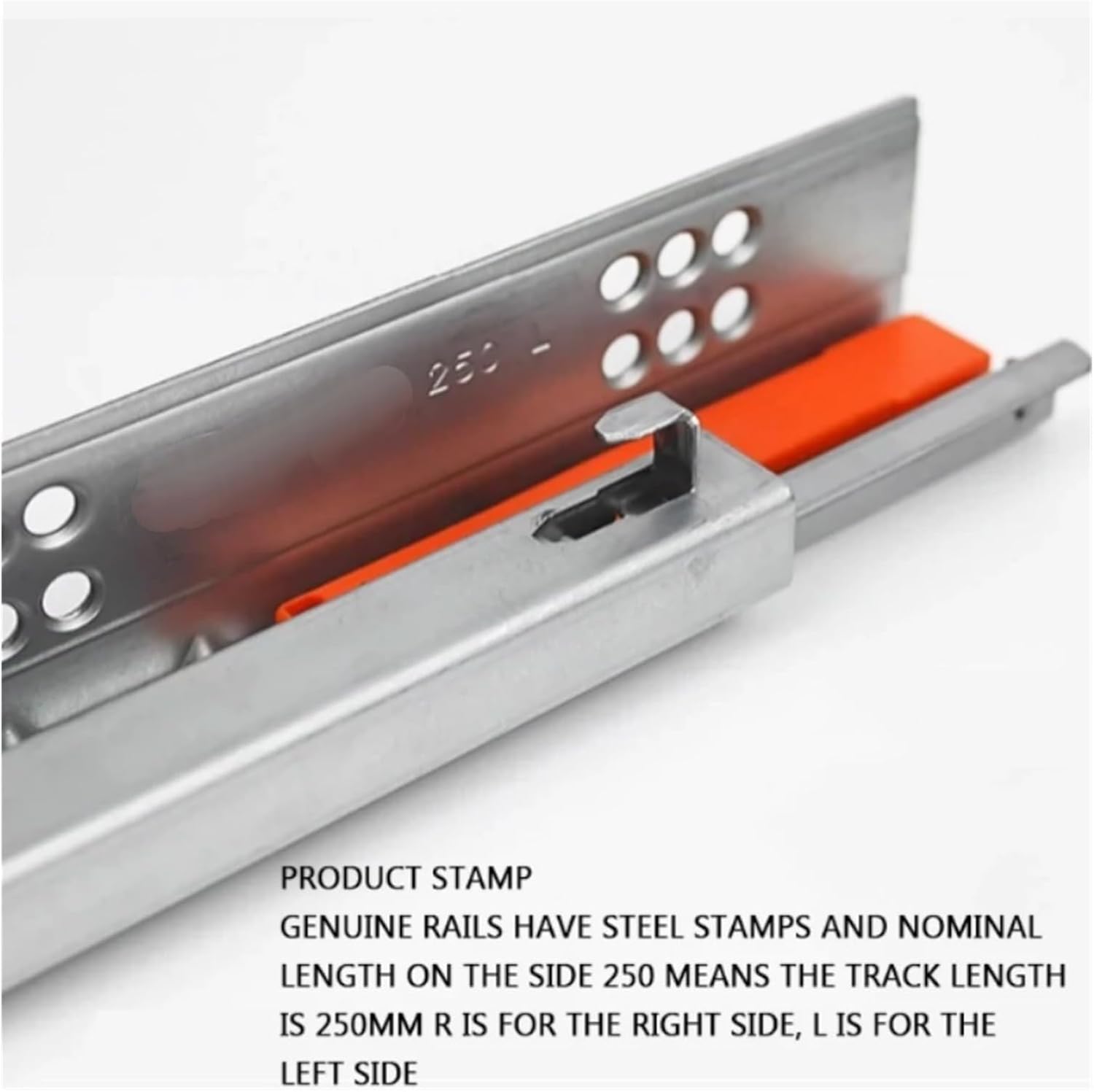 Drawer Rolling Bearing Slip Rail 1Pair Rebound Press Push to Open Under Mount Furniture Kitchen Bath Drawer Slide Rail Runner(10inches 250MM)