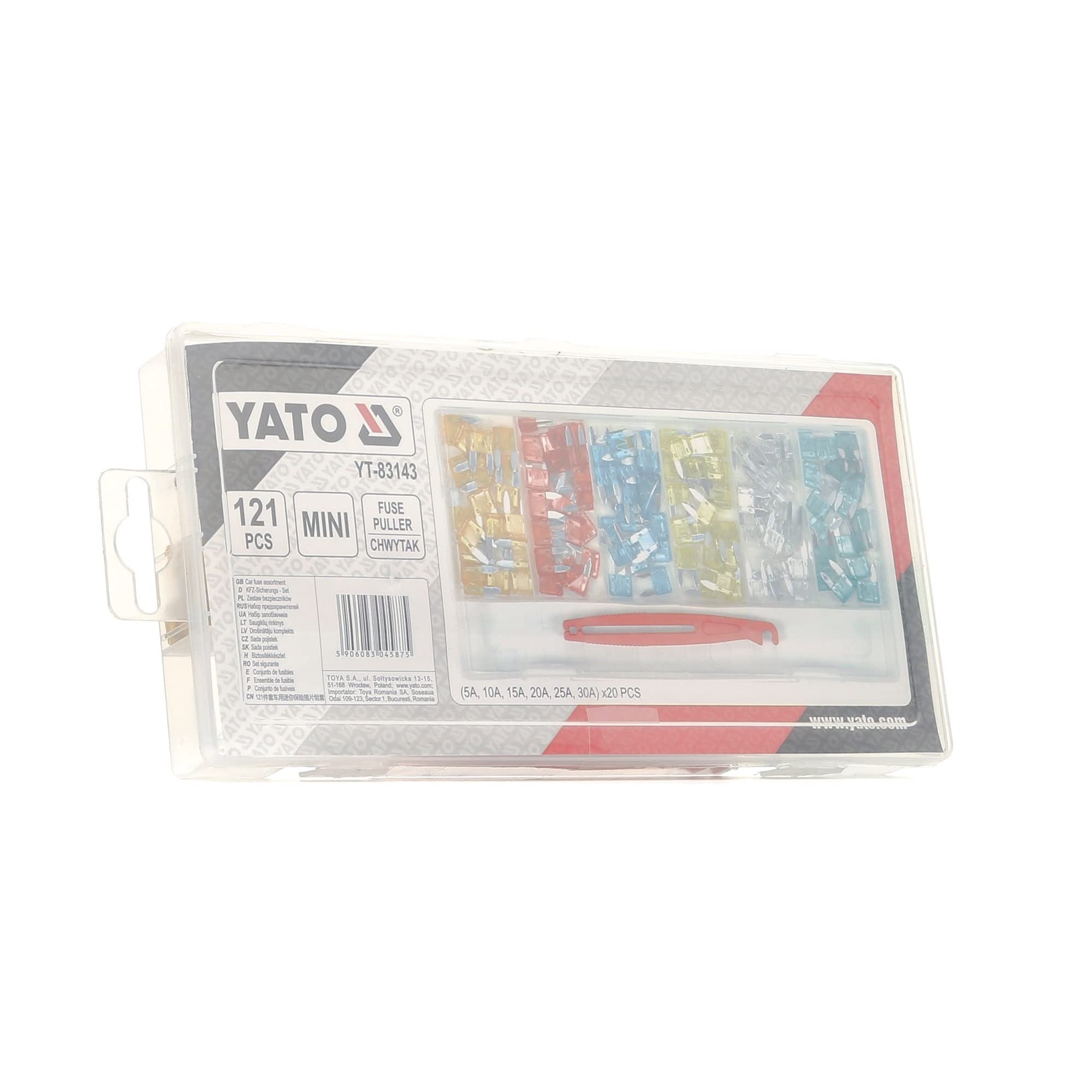 YATO YT-83143 Zestaw bezpieczników
