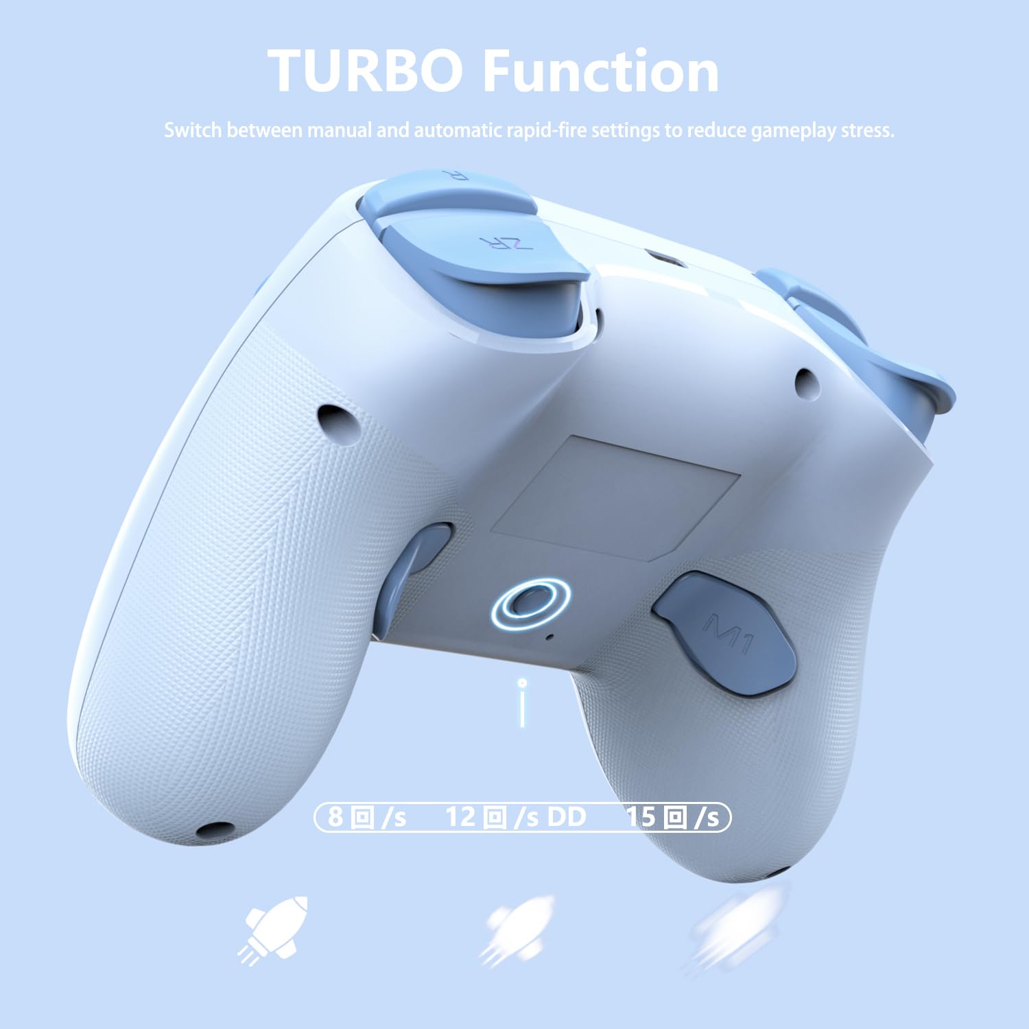 PeriphX Wireless Switch Controllers for Nintendo Switch,6-Axis Gyro,Turbo Function,7-Color RGB Lights,Compatible with Switch1/Switch2/PC (Wired)/iOS, All Functions Included with a Stylish Design and Cute Color