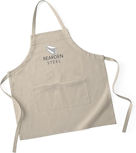 Miniatura 8 de CafePress Rearden Steel Kitchen - Delantal con bolsillos para hornear, asar a la parrilla, Blanco
