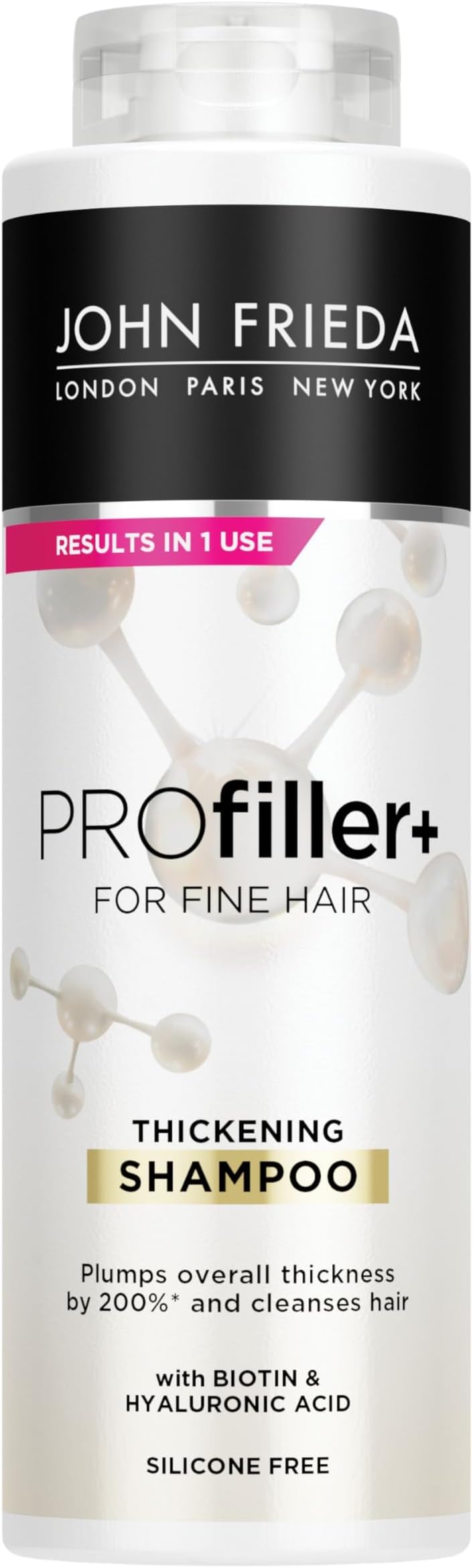 John Frieda PROfiller+ Thickening Shampoo for Thin, Fine Hair, 500ml