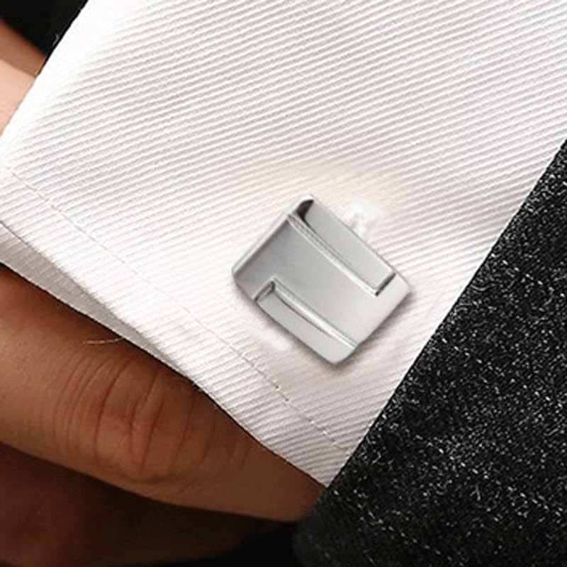 SNFDTEWRTQ 電気メッキゴールドシルバーつや消しメタルカフリンクス フレンチカフスボタン 男性用