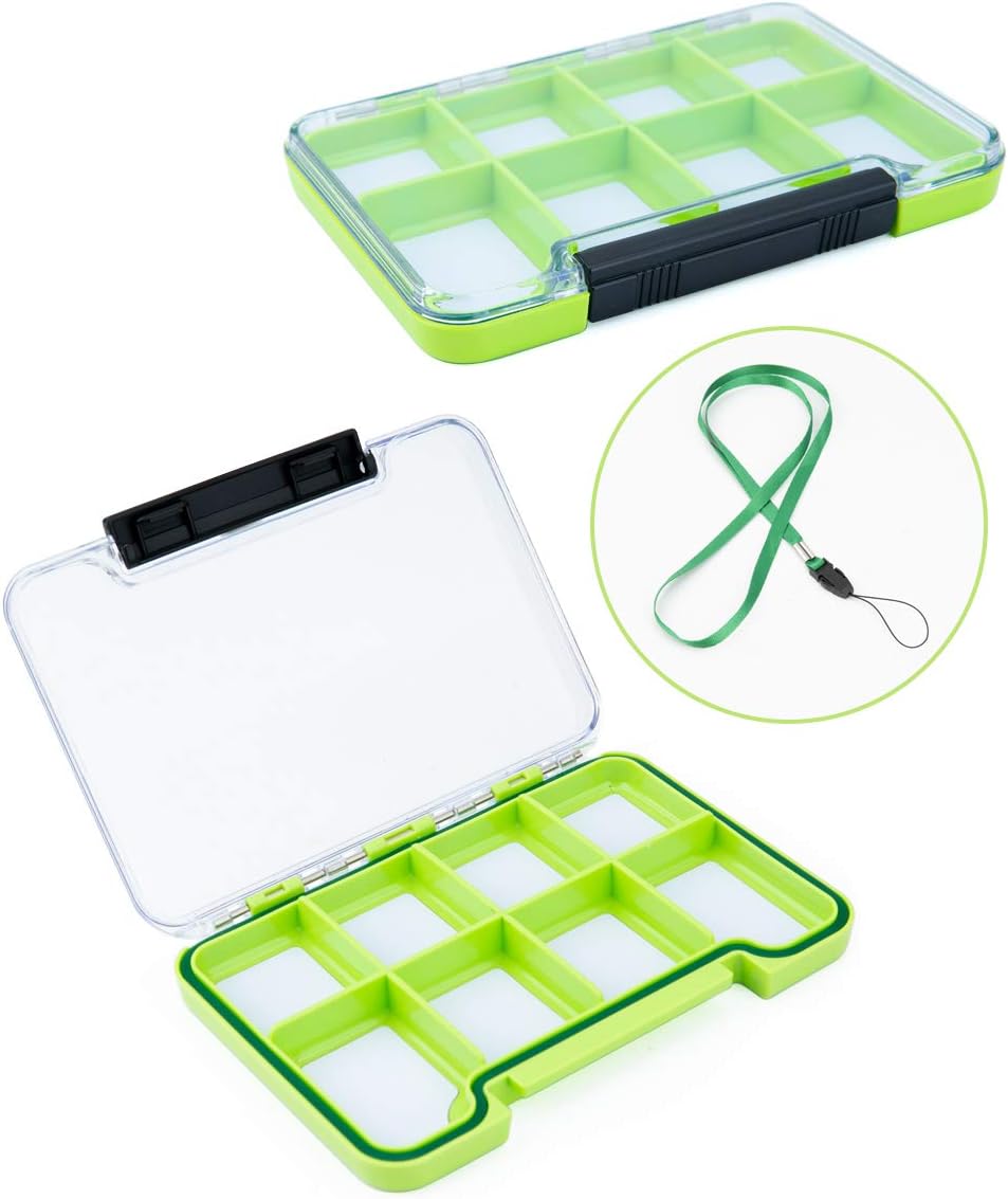 Meboyz Compna Fishing Lure Boxes, Bait Storage Case Fishing Tackle Storage Trays Accessory Boxes Thicker Plastic Hooks Organizer Containers for Vest Casting Fly Fishing - Waterproof Seal : Sports & Outdoors