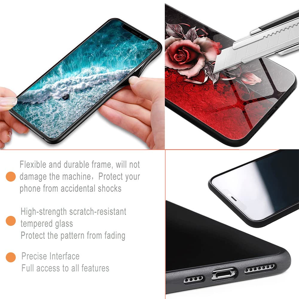 Cover MEIZU 16S PLUS Custodia in Vetro Temperato Con Motivo Stampato