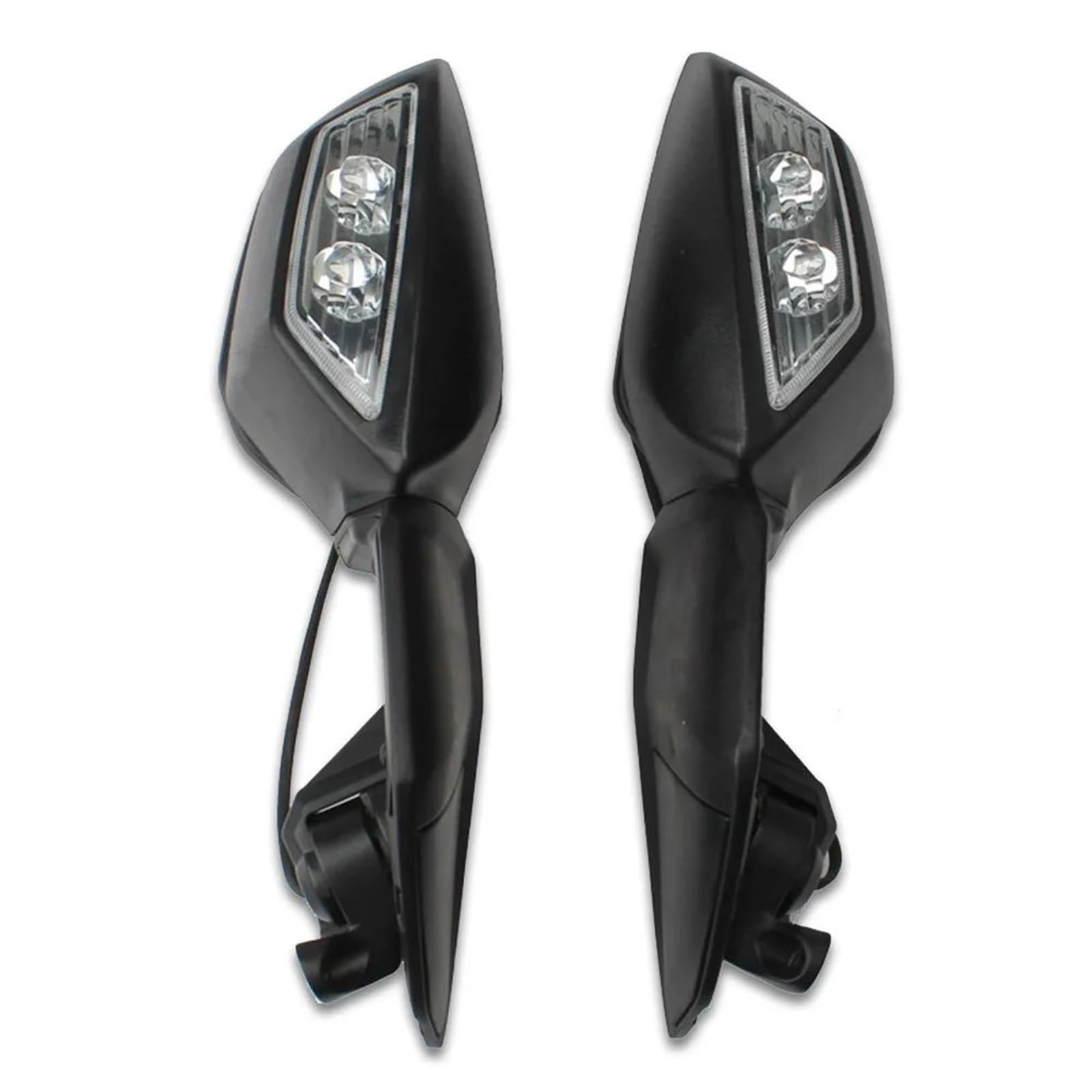 Rétroviseurs de moto rotatifs avec clignotants pour Kawasaki Ninja 400 et ZX10R