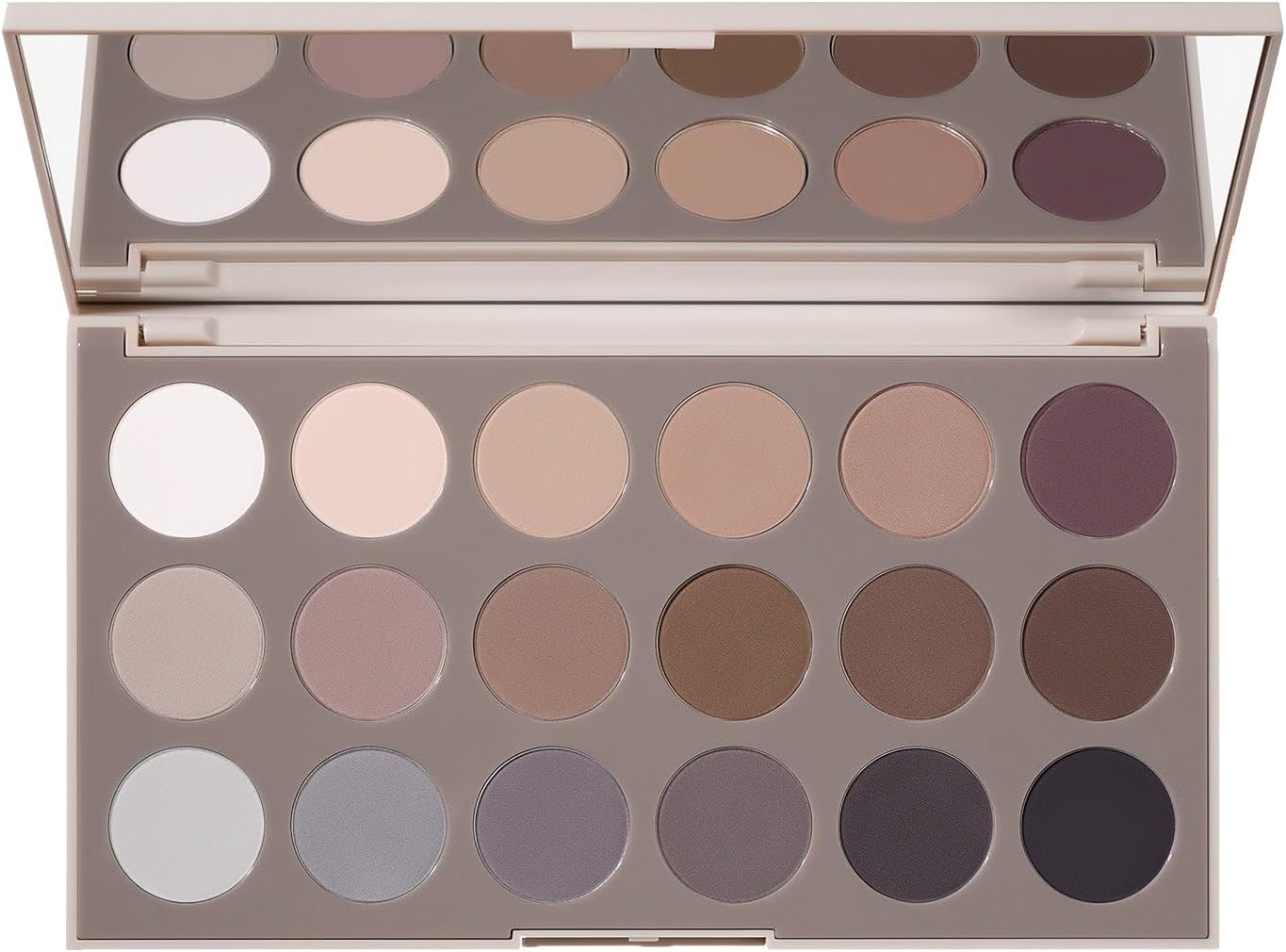 Morphe 18CT Makeup Palette - Matte Essentials Artistry Palette with Cool-Toned, All Matte Shades - Made to Build, Blend & Layer Flawlessly for Everyday, Versatile Makeup Looks (0.68 oz)