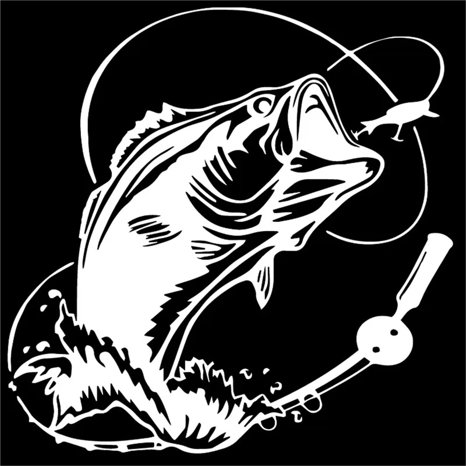 FGLFPXI Car Sticker Fish Ocean Sea Car Truck Window Auto Motorcycle Exterior Accessories Decal,17cm*17cm