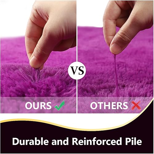 Miniatura 5 de LOCHAS - Alfombras de interior ultra suaves, esponjosas y modernas, para sala de estar, para el dormitorio de los niños, decoración del hogar,