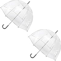 Vista 20 de Totes Adult Clear Bubble Umbrella with Dome Canopy and Lightweight Wind and Rain Protection Transparente