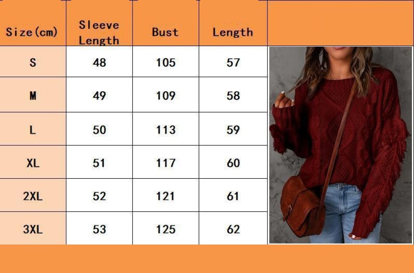 Sweter dla kobiet jesień i zima luźny romb frędzle jednolity kolor sweter okrągły dekolt damski sweter z dzianiny, Wojskowa zieleń, 3XL