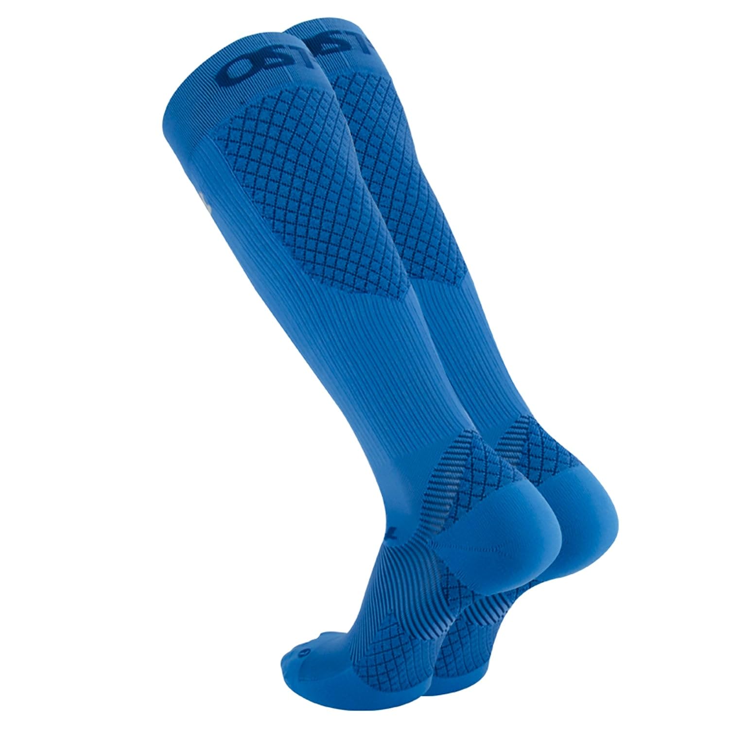 Orthosleeve Unisex Blue Compression Socks 20-30Mmhg With Plantar Fasciitis Support - X-Large
