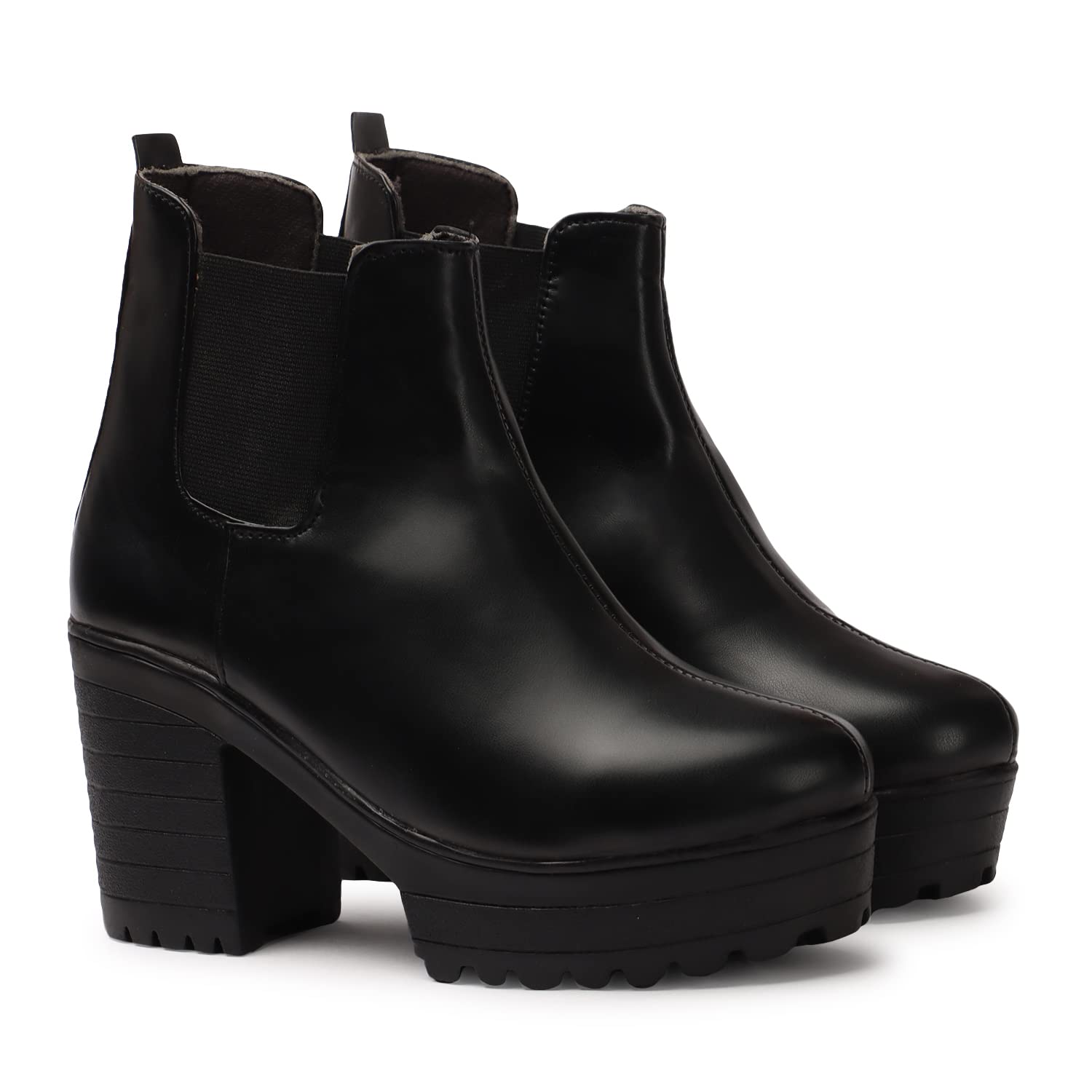 Women's Trendy Casual Boot High Ankle Heel for Girls