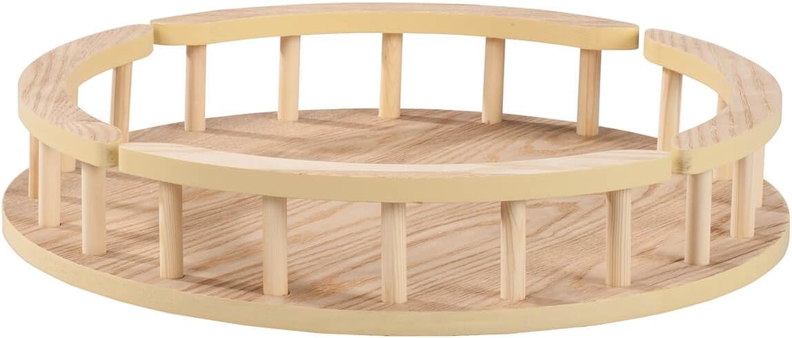 Wood Lazy Susan Turntable, 16-Inch Diameter