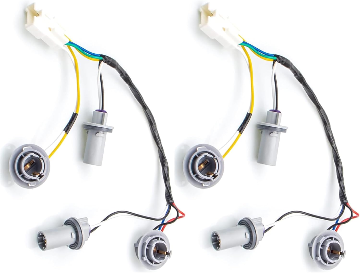 15950809 Headlight Headlamp Socket Wiring Harness Fit for 2007-2014 Chevy Tahoe Suburban Avalanche GM SUV Replace OEM 15782377, Front Right or Left Lamp Socket Wire