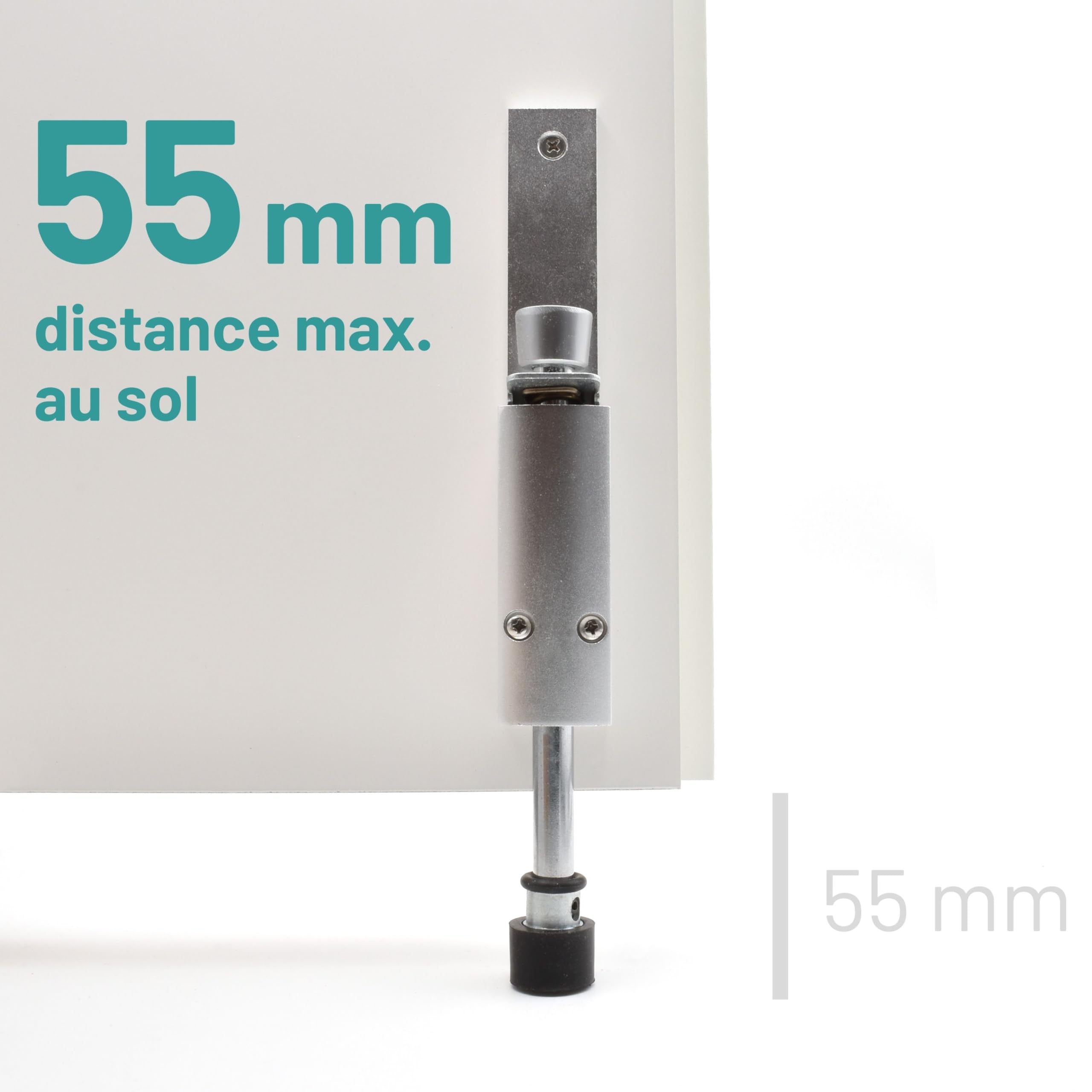 D&D Living® Arrêt de Porte - Kick&Fix Support de Porte pour Intérieur & Extérieur avec Commande au Pied - robuste | résistant à la rouille | antidérapant